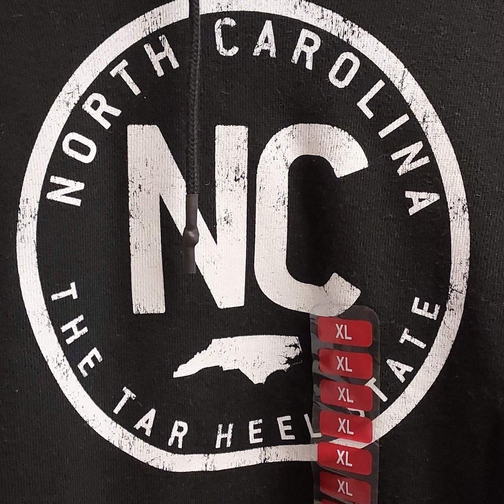 NWT State Of Mine North Carolina  The Tar Heel State Fleece Lined Hoodie Mens XL - Picture 6 of 13